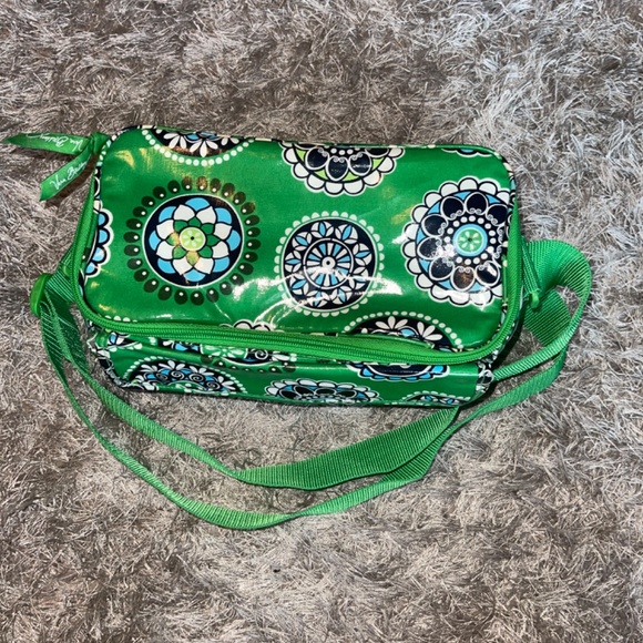 Vera Bradley Green Lunch Box / Cosmetic Bag 💚 - Picture 3 of 5